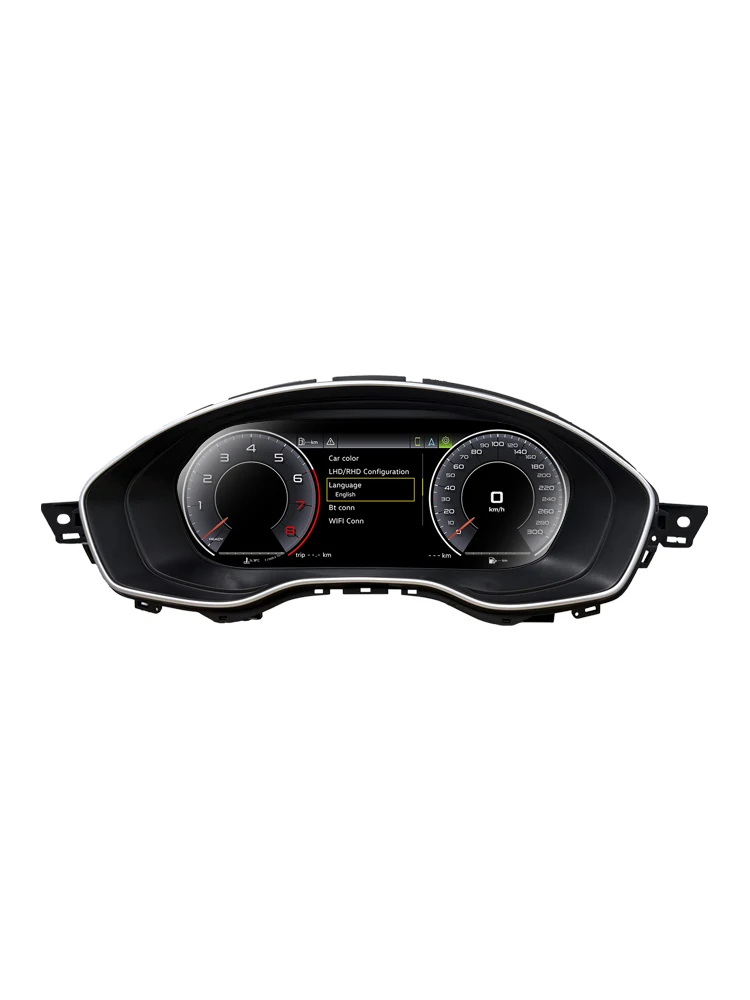 12,3'' LCD Digitales Armaturenbrett für Audi A4L B9 2017-2025 MLB A5 ab 2017, Tachometer, Virtuelles Instrumenten-Cockpit-Panel mit Navigation