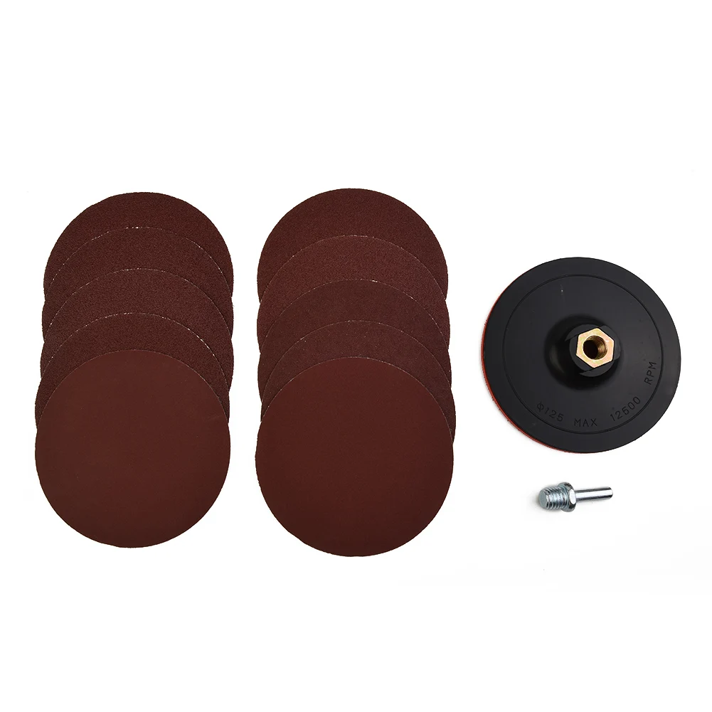 تحقيق ناعم تمامًا مع 10 قطع من وسادة دعم ورق الصنفرة المختلطة ومحول الحفر لجميع أنواع الأعمال الإعدادية