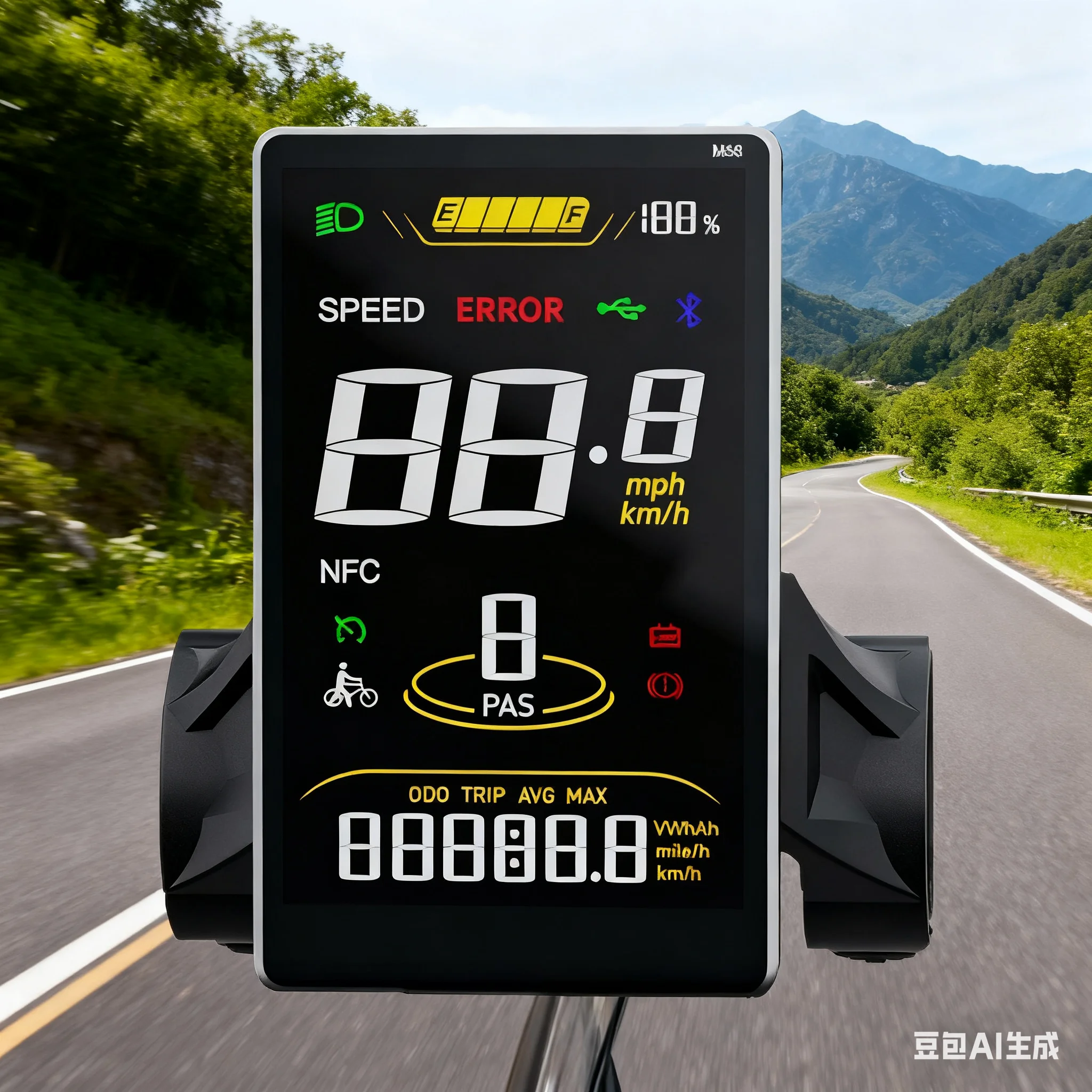 

ЖК-дисплей для электронного велосипеда M58, 36 В, 48 В, 5-контактная цветная приборная панель в реальном времени для контроллера протокола двигателя BAFANG, аксессуары