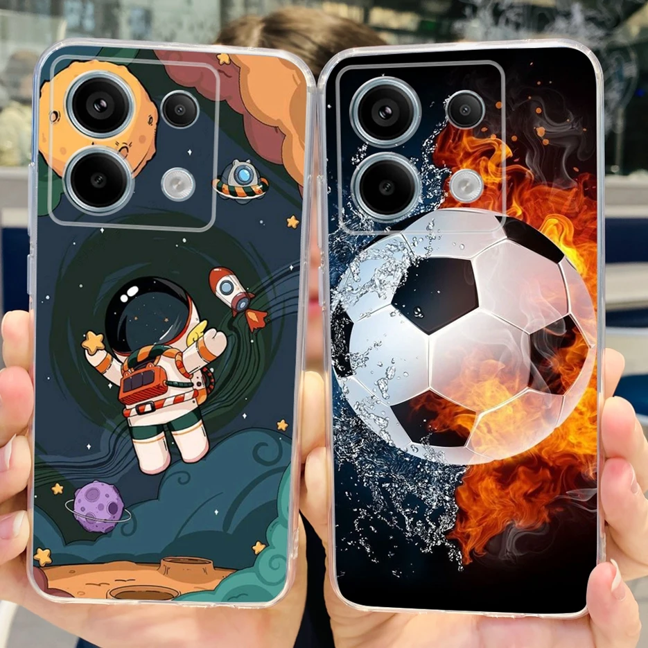 For Xiaomi Poco X6 5G Case PocoX6 Pro New Fashion Painted Cover Clear Silicone Phone Case For Xiaomi Poco X6 Pro X6Pro 5G Bumper