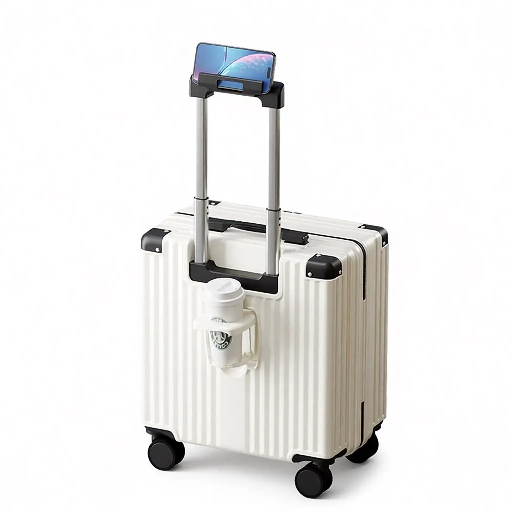 lightweight-18-inch-carry-on-suitcase-travel-bag-with-password-lock-and-four-wheel-rotation-casual-style-abs-pc-material