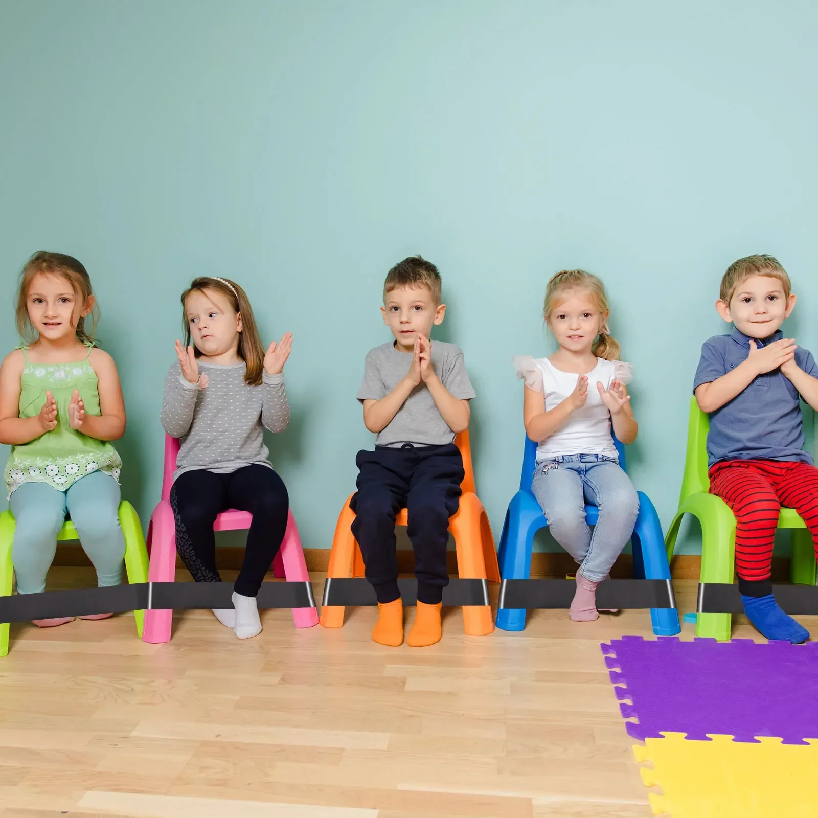 Bandes de Chaise pour Enfants, 24 Pièces, Flexibles, Anti-Irritation, Pliables, Sensorielles