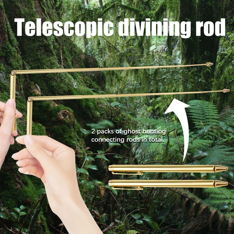 2PCS Dowsing Rods, Retractable Divining Rods, Portable Pen Shape L Rods, For Ghost Hunting Tools, Divining Water Etc.