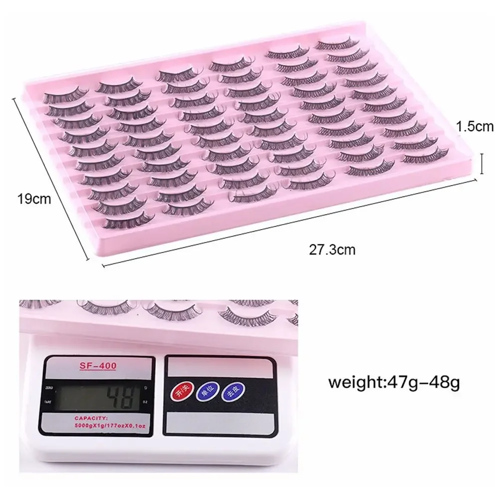 Damenmode, natürlich, lang, dünn, ausgestellt, kreuz und quer, künstliches Nerzhaar, Wimpernverlängerung, russische falsche Wimpern, glänzende Wimpern