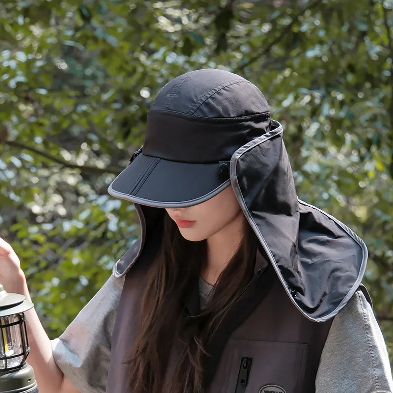 Sombreros de pesca de protección solar ligeros y extraíbles para exteriores, gorro deportivo de secado rápido, gorra de Golf de tenis para mujeres y hombres