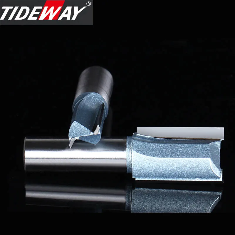 Tideway Straight Router Bit Industrial Grade Woodworking Slotting Metric Double Edge Trimming Cutter Carbide Blade CNC Bit Tools