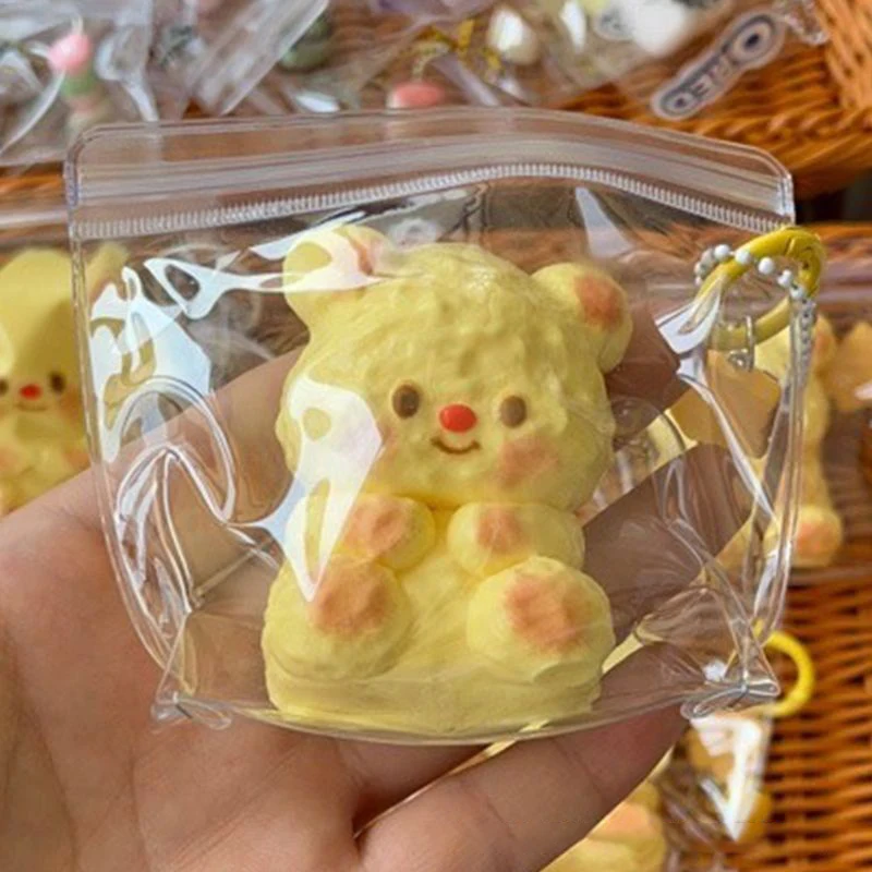 Handmade Butter Bear Mochi Taba NEW Fidget Toy Stress Relief Decompression Toy