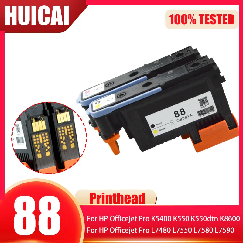 

For HP 88 Printhead hp88 print head C9381A C9382A for HP PRO K550 K8600 K8500 K5300 K5400 L7380 L7580 L7590 printer