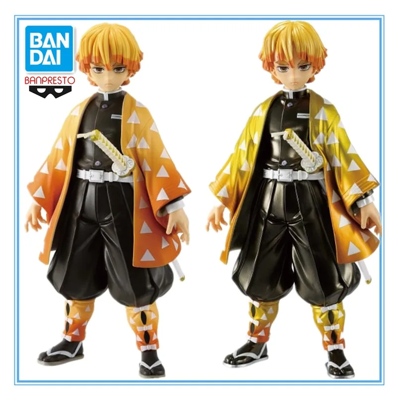 

In Stock Original BANDAI BANPRESTO Demon Slayer: Kimetsu No Yaiba Agatsuma Zenitsu Anime Character Model Collection Toys Gifts