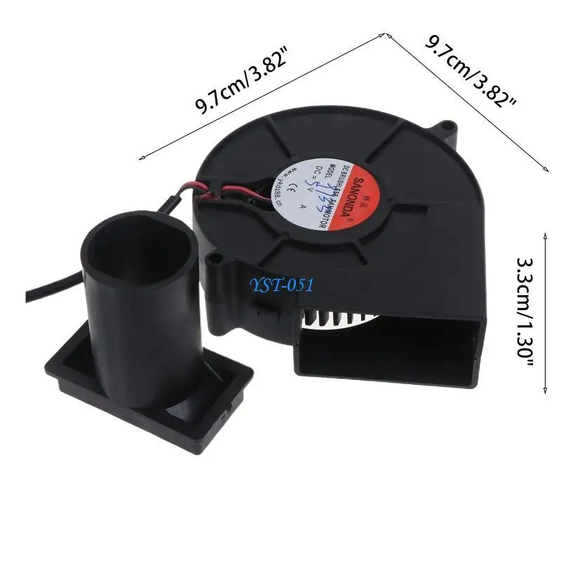 E15A BBQ Fan DC5V Air Blower for Barbecue Camping Starter Starter