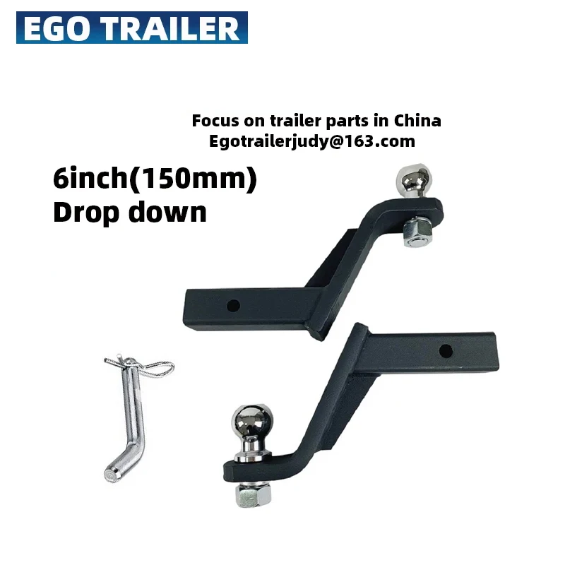 

EgoTrailer 6inch Drop Towbar Tow Bar Ball Mount Tongue Hitch Trailer Car RV boat parts accessories