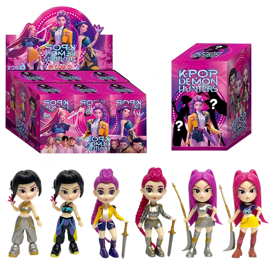 2025 حار أنيمي KPop الشيطان هنتر دمية صغيرة لعبة الفينيل رومي ميرا زوي شخصية قناع الفينيل صندوق أعمى حلية لعبة هدية عيد ميلاد #1