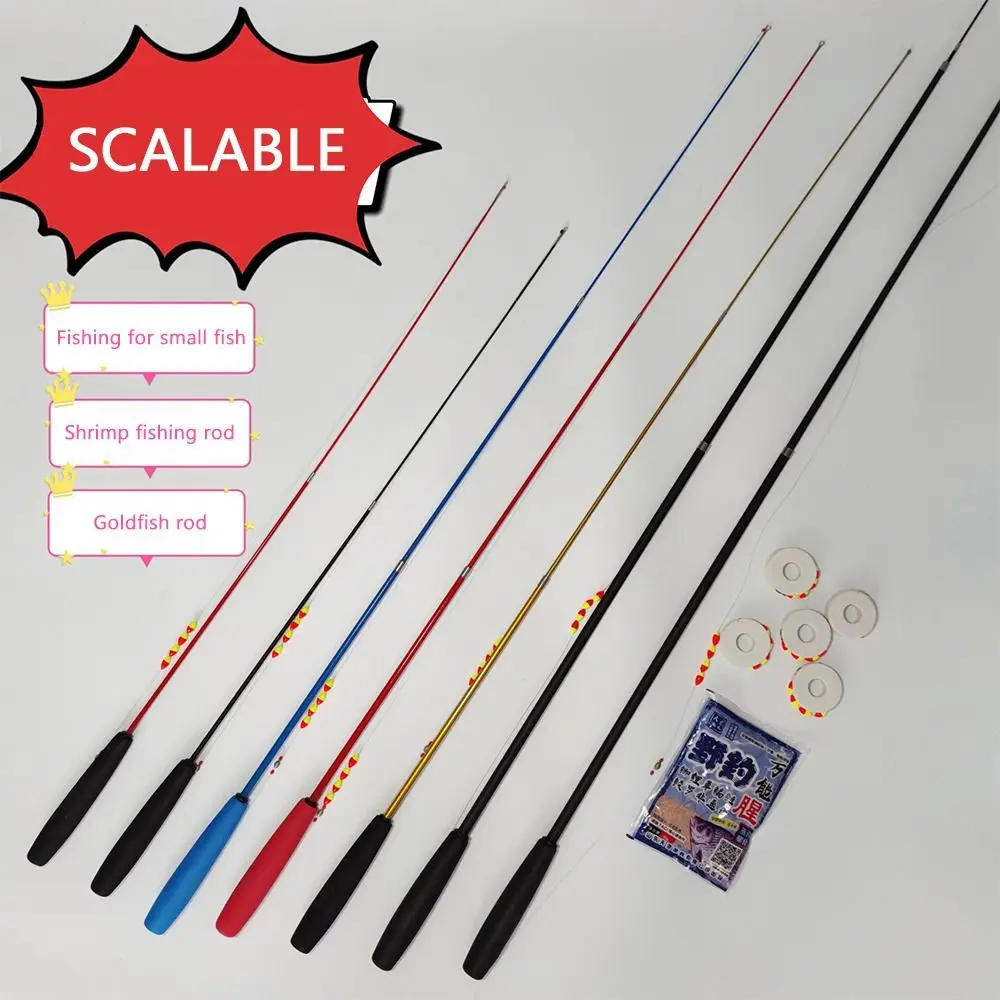 Telescopic Fishing Rod Full Kits Fishing Pole Spincast Fishing Reel Fishing Rod Set Casting Rod 0.7/1.0/1.5/1.8/2.1m