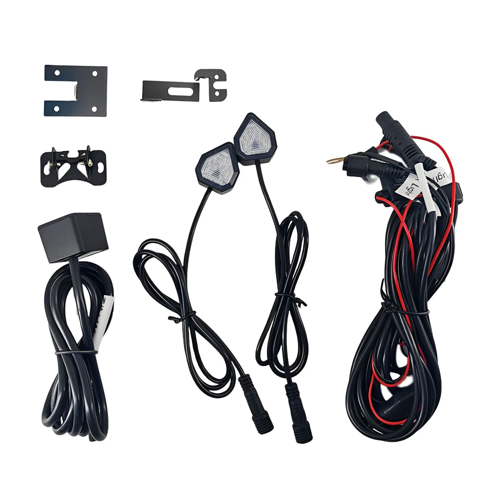 Sistema de Detección de Punto Ciego para Motocicleta, Alcance de 50m, Resistente al Agua IP67, Sensor de Onda Milimétrica, Sistema de Asistencia para Cambio de Carril