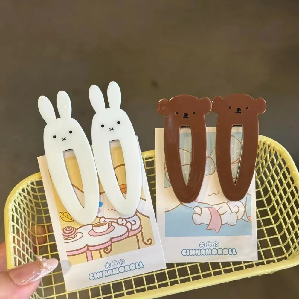 ميفي Kawaii لطيف دبوس الشعر بوريس الانفجارات كليب الحلو الكرتون رئيس الملحقات طالب فتاة عيد ميلاد هدية الكريسماس