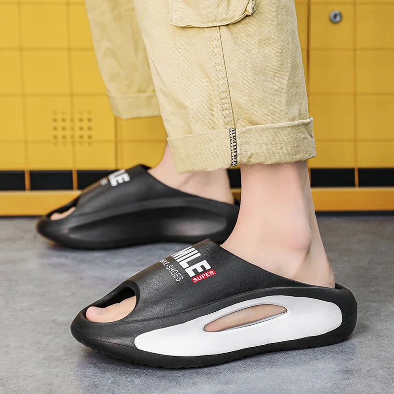 Men's Slides Slippers Summer Flip Flops Man Clappers Indoor Cloud Slipper EVA House Shoes Women Platform Beach Sandals Fashion