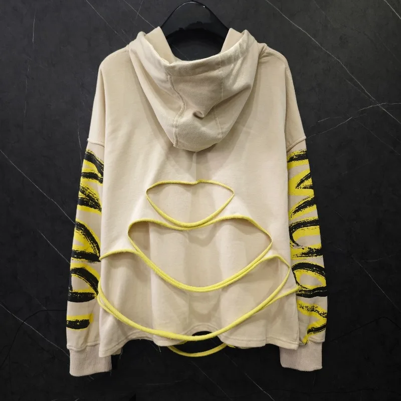 2025 automne industrie lourde nouveau chapeau fille faux deux pièces conception sweat à capuche femmes ample décontracté polyvalent haut à capuche manteau