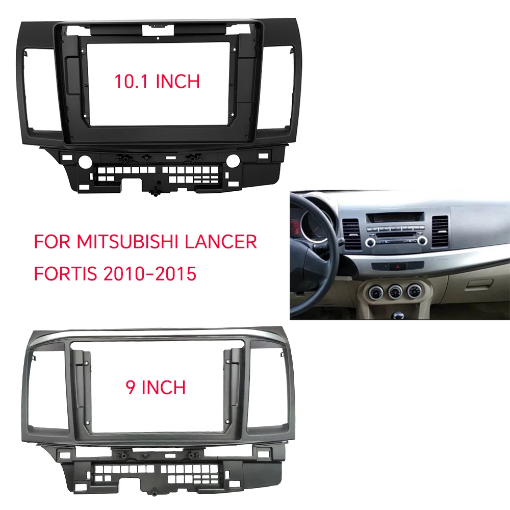 

9inch/10.1inh FOR MITSUBISHI LANCER FORTIS 2010-2015 Car radio, Android stereo, GPS MP5 player, panel frame, fascia