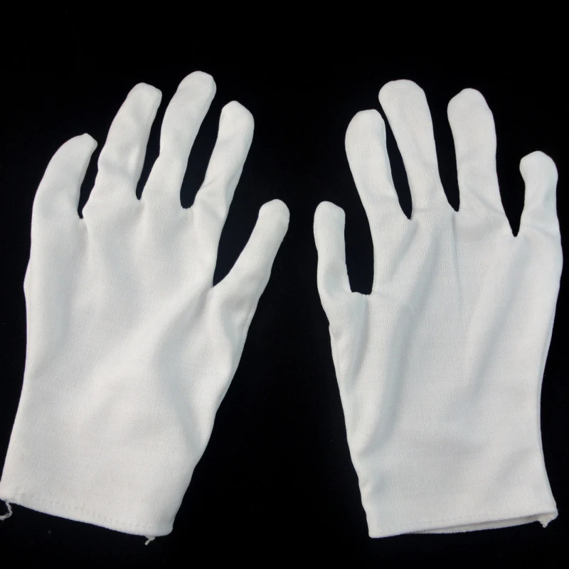 할로윈 마술사 소품 장갑, 스트리트 댄스 장갑, 흰색 광대 공연 사진 장갑, 6 쌍