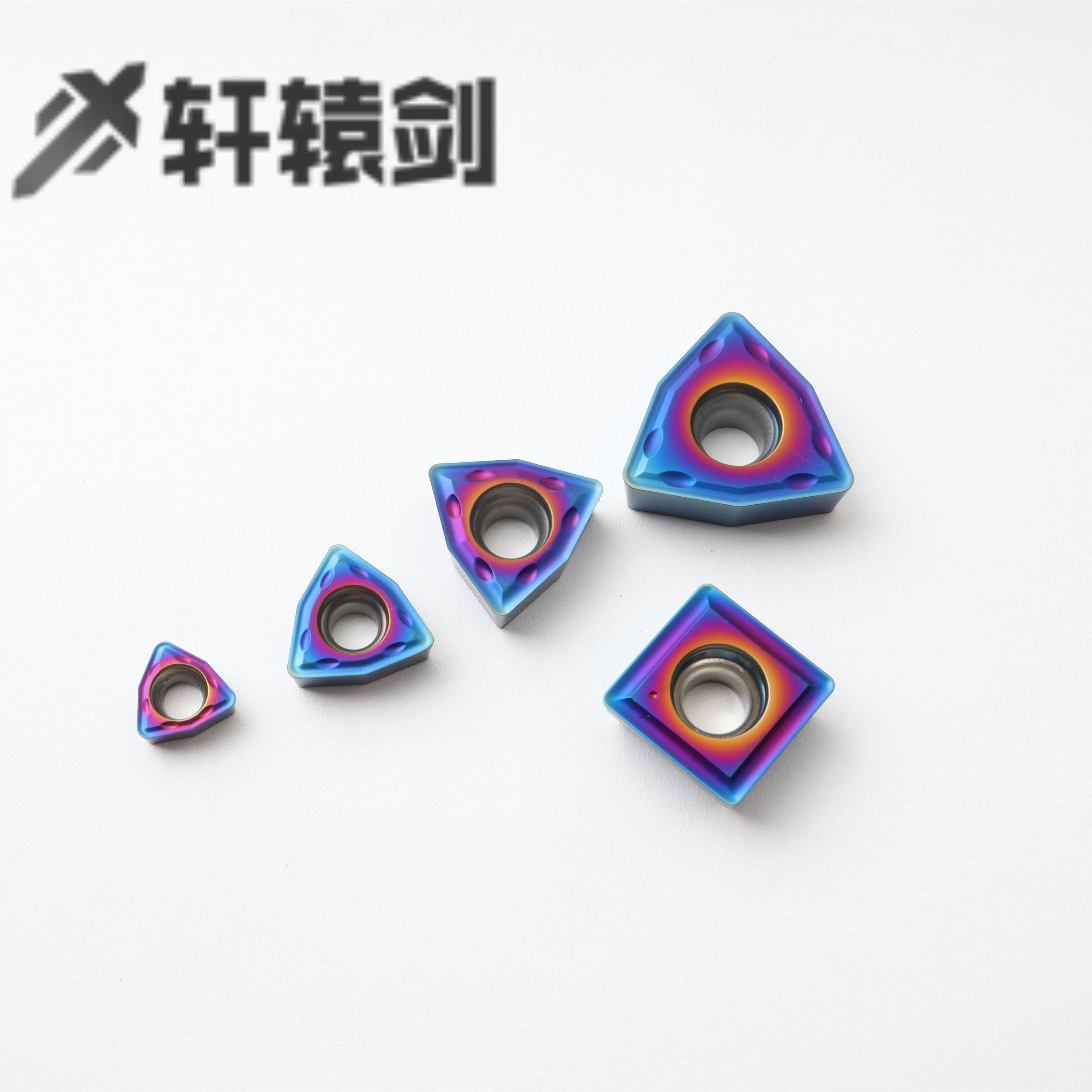 10PCS CNMG120404 TNGG160404L VNMG160404 WNMG080404 MA F S XH55N Outer Circle Cutter Bar Quenched Steel Nano Blue