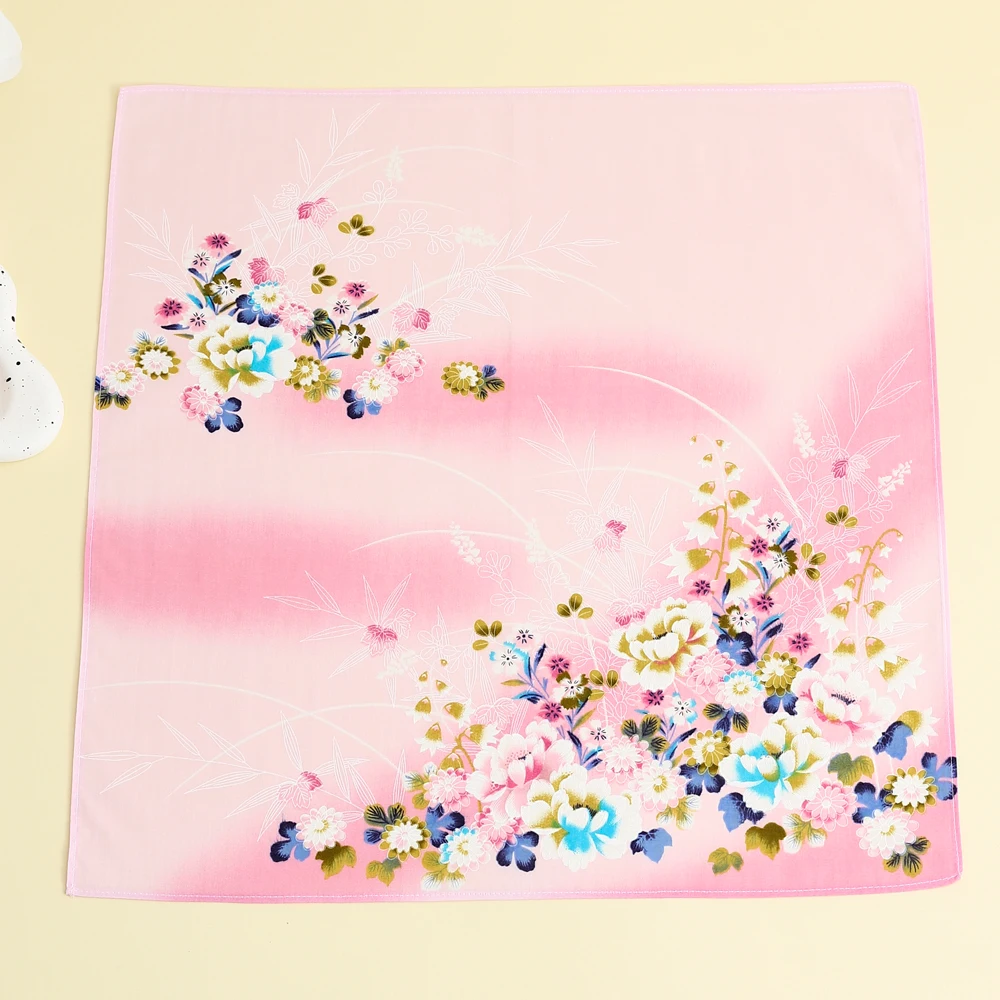 3 Pak Saputangan Wanita Katun Murni, Suvenir Pengantin Musim Pernikahan, Saputangan Penyerap dan Menyerap Keringat, Syal Celana Saku Penutup Portabel, Syal Sutra