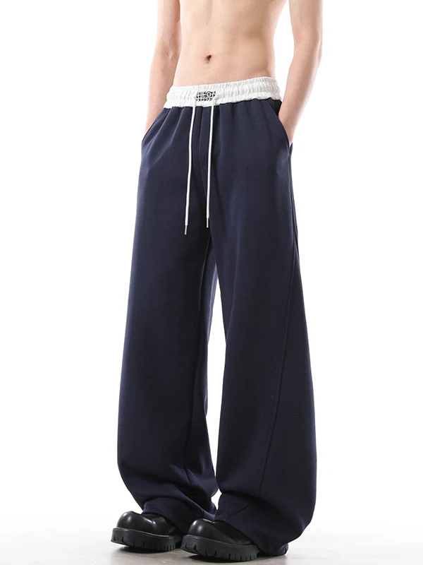 

American Sle Heavy Du Curved Blade Men's Casual Pants Spring Autumn Trendy Brand Straight Loose Sports Long Trousers