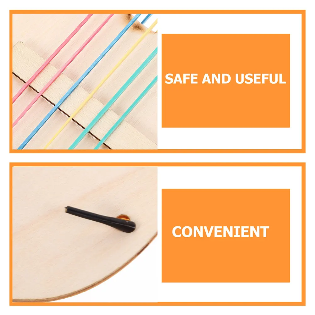 

5pcs DIY Children's Guitar Unfinished Wooden Toy Paintable Kids Instrument Creative Handmade Project Safe Smooth Surface
