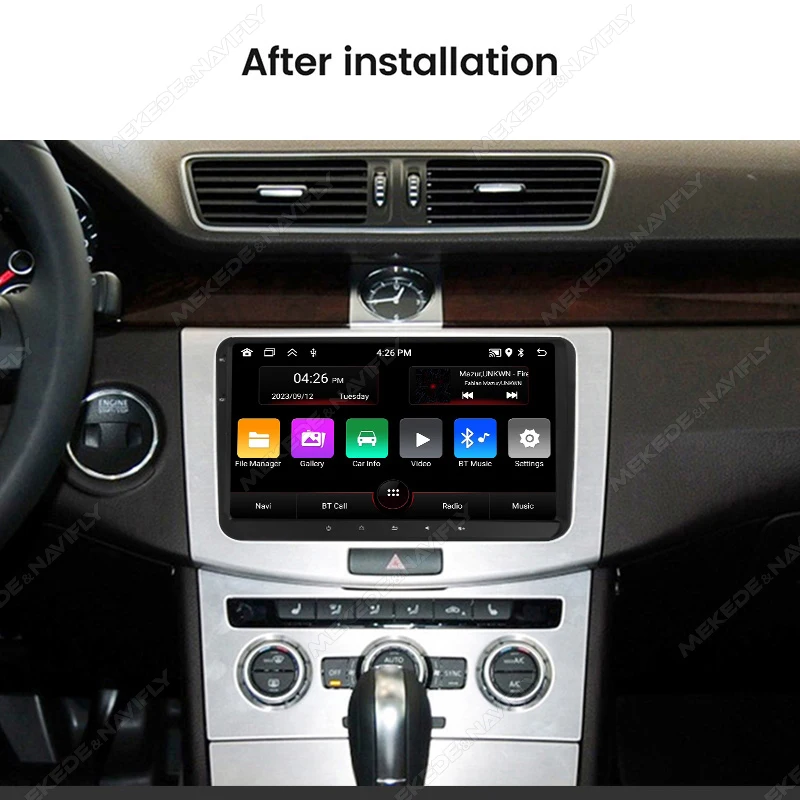 

9inch Android 13 Car Radio Screen For VW Volkswagen Skoda Octavia Golf 5 6 Touran Passat B6 Polo Jetta Multimedia Carplay Stereo