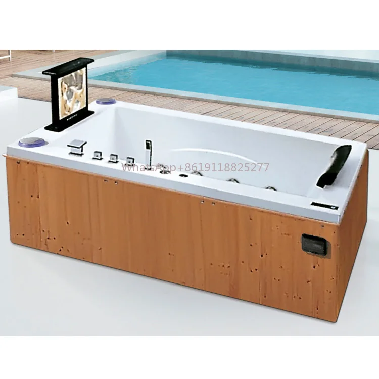 Whirlpool Spa Hot Tub Acrylic Bathtub Fanwin Customized Modern Freestanding Computer Control One Person Jet