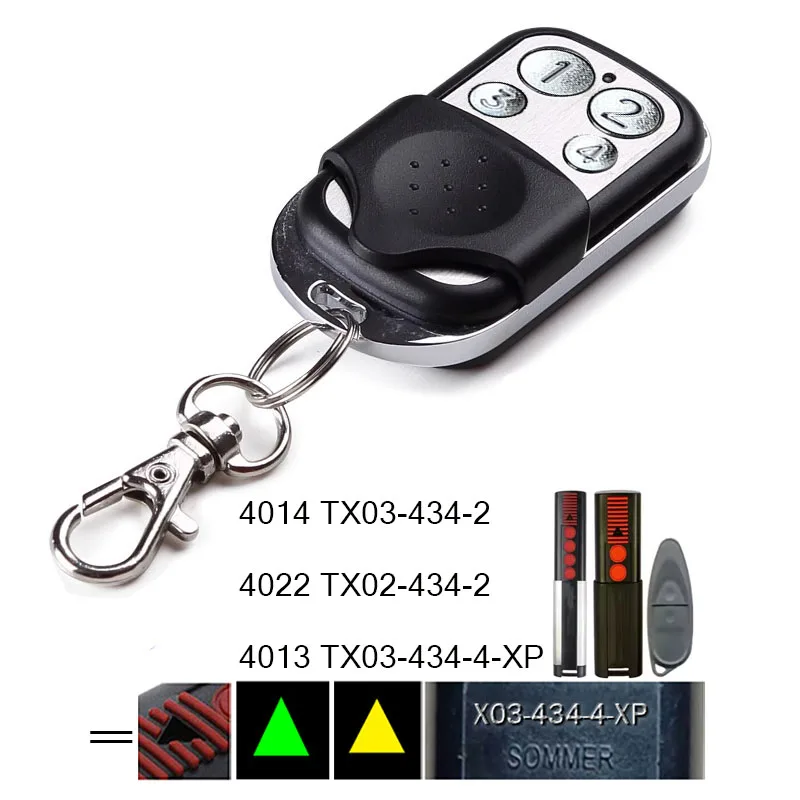 

Compatible SOMMER TX03 434 2 XP TX02-434-2 TX03-434-4-XP Garage Door Remote Control TX03 TX02 434 2 Garage Door Opener 434.42MHz
