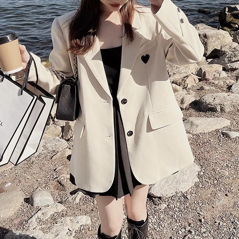 Small suit jacket, women's clothing, early autumn 2024 new style,  high-end, explosive, casual, love labeled suit