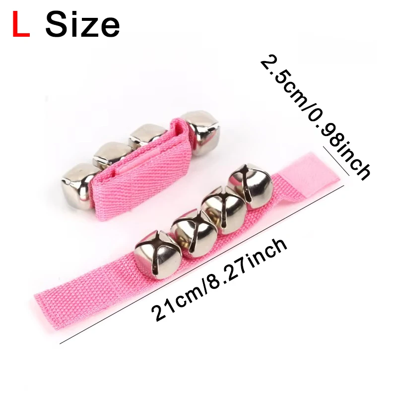 2 قطعة عيد الميلاد الوردي تهز جرس تزيين جلجل المعصم الفرقة جرس الضوضاء إنتاج جو خلق الدعائم هدايا الحفلات ZYF