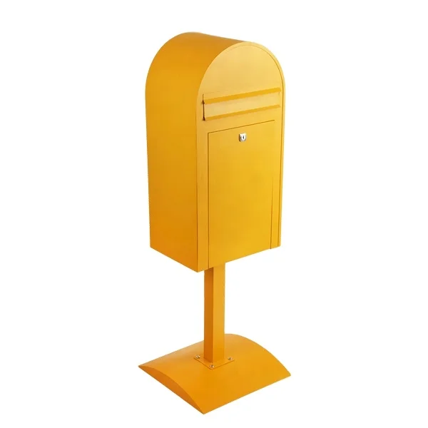 W1117A Free Standing Metal Powder Coated Outdoor Mailbox with Lock