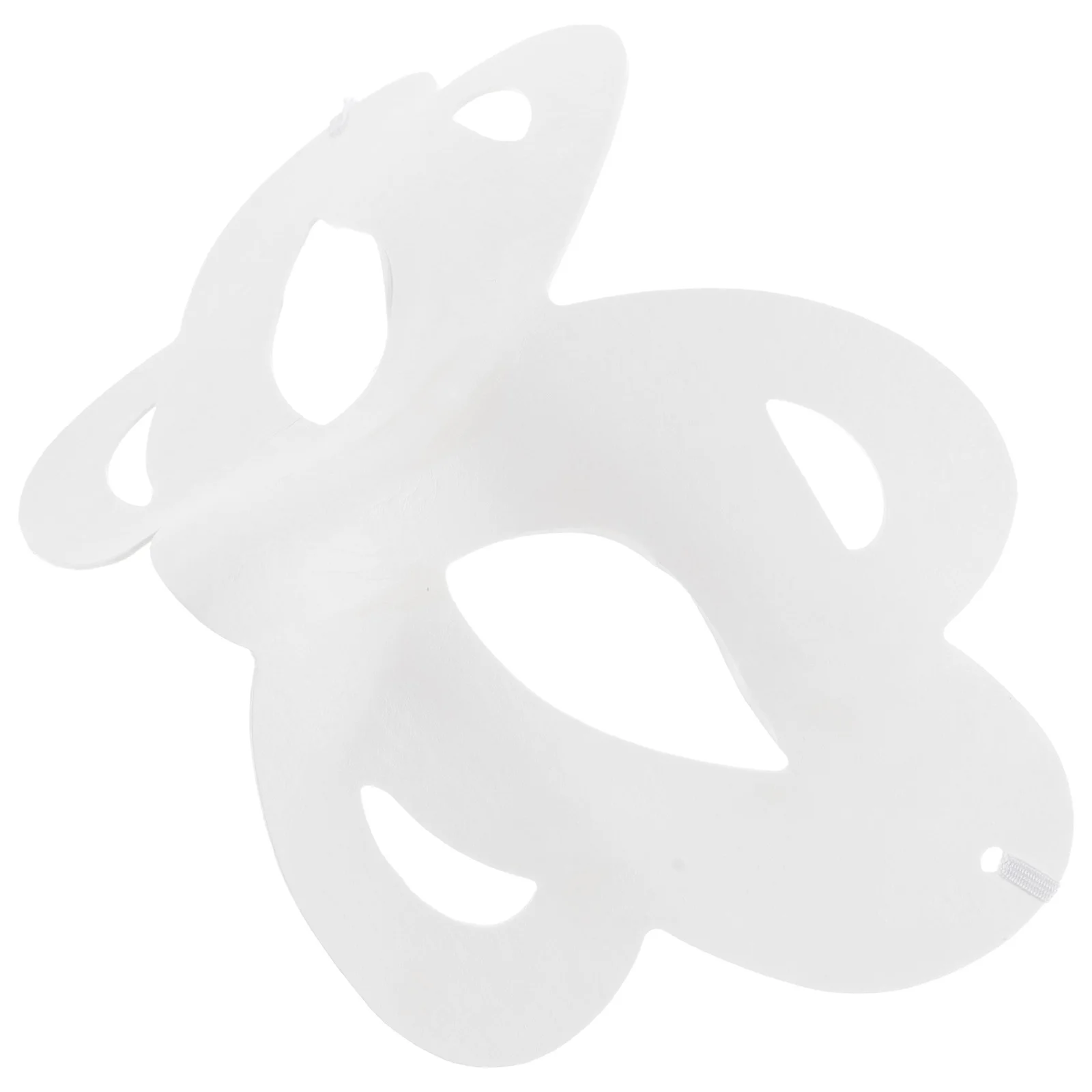 

6 Pcs Butterfly Mask Unpainted White Blank Masks Ordinary DIY Cosplay Pulp School Party