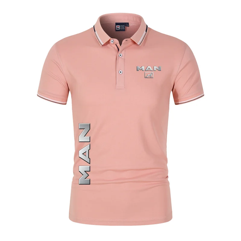 New truck MAN Men's Polos Summer Classic Polo Shirt Men Short Sleeve Top Quality Casual Business Social Polo Men image 6