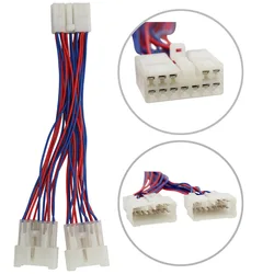Car CD Adapter Audio Interface SD (5+7)pin Connect 1 to 2 for Toyota Camry Corolla RAV4 Yaris for Lexus IS 200 GS