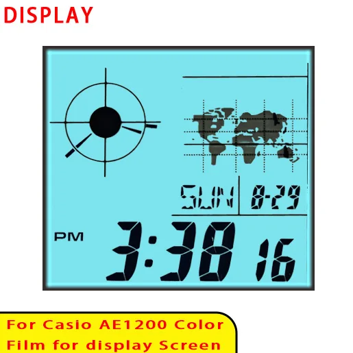 Farbbildschirm-Filtersets für Casio AE1200 Display Gradient Filter Royale Mod Hochwertiges Modellierzubehör