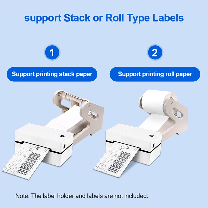 Thermal Shipping Label Printer Desktop Bluetooth 4 inch Printer For Online Store To Print Labels Barcode Sticker Printer Stand