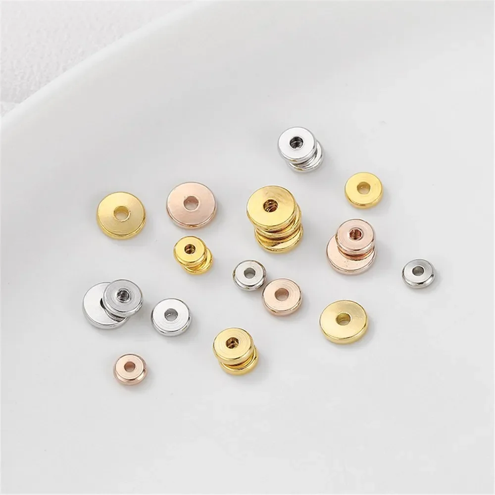 

14K18K Gold Pack Spacer, Beaded Spacer, Handmade DIY Bracelet Necklace, Loose Bead Headpiece, Material Accessories