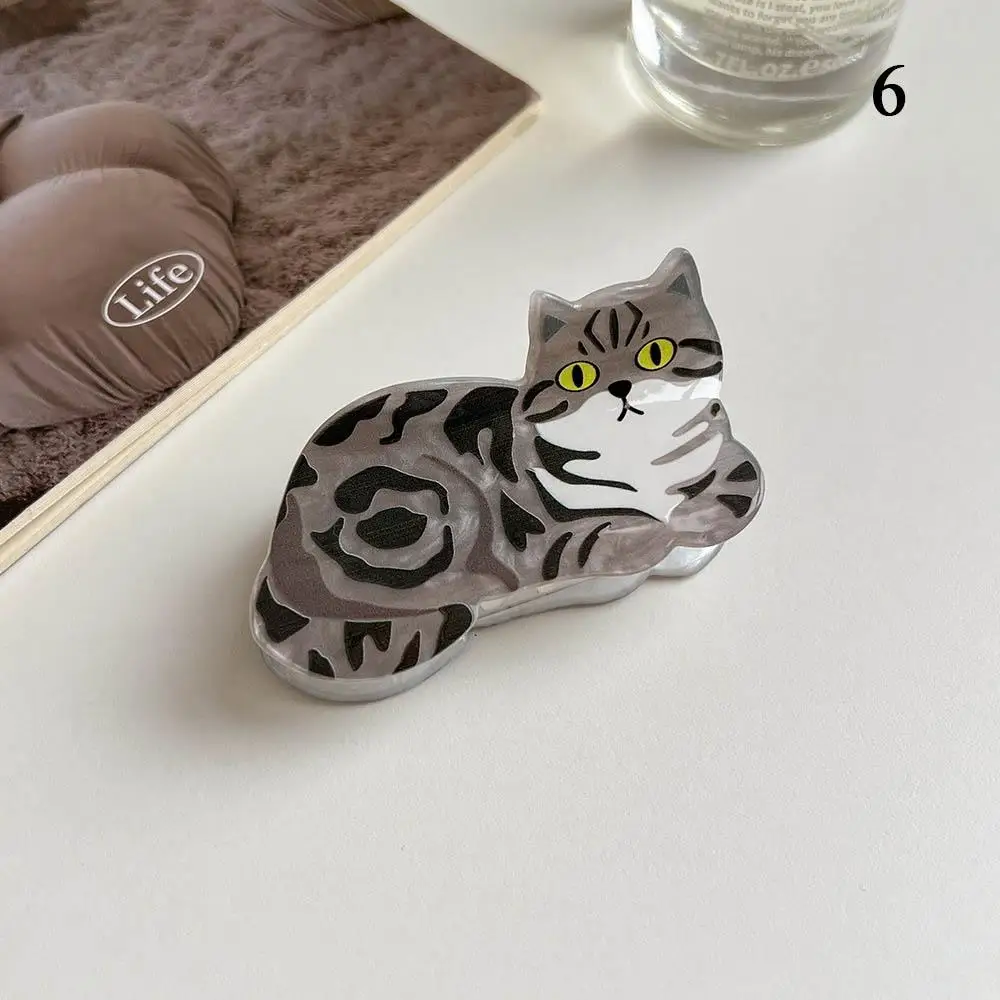 Cartoon Animal Hair Claw Hairpins Creative Cute Cat Shark Clip Barrettes Puppy Acrylic Hair Clip Personality Hair Accessories