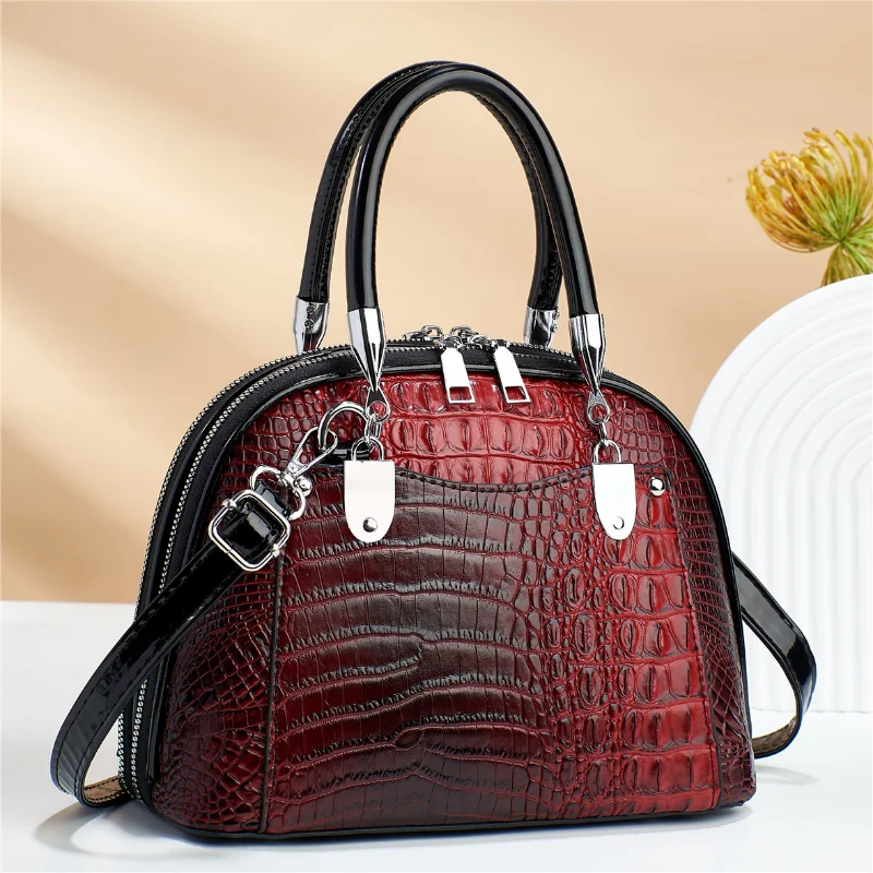 Borsa da donna in PU con motivo a coccodrillo 2023 borse a tracolla a spalla singola di lusso retrò leggero moda borsa da pendolare Versatile