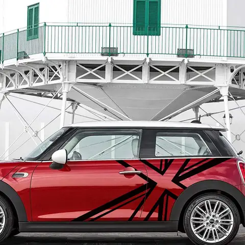 HLLebw 자동차 스티커 비닐 데칼 그래픽, 미니 쿠퍼 S One R56 R57 R58 R50 R52 R59 R61 R60 F60 F55 Clubman Countryman