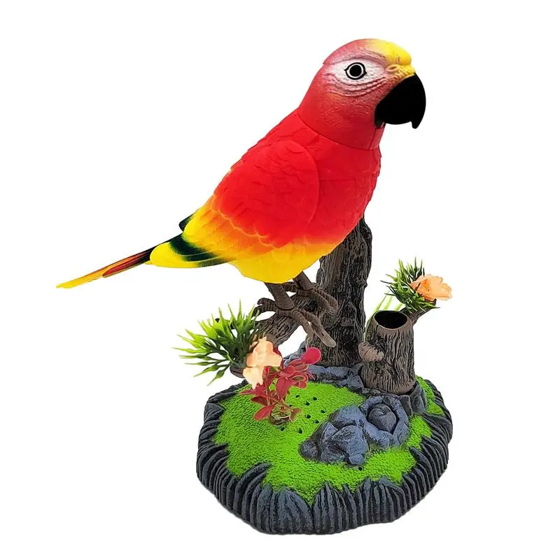 Electronic Talking Bird Talking Parrots Birds Electronic Pets Electronic Parrot Sensor Realistic Toy For Boys Girls Kid Adults