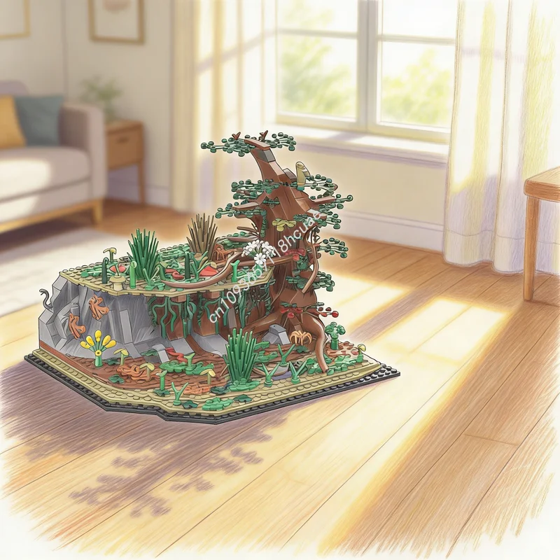 

661pcs MOC Hiding The Nazgül Hobbit Lord Rings Model Building Blocks Architecture Christmas Gifts Assemble DIY Toy Creative Idea