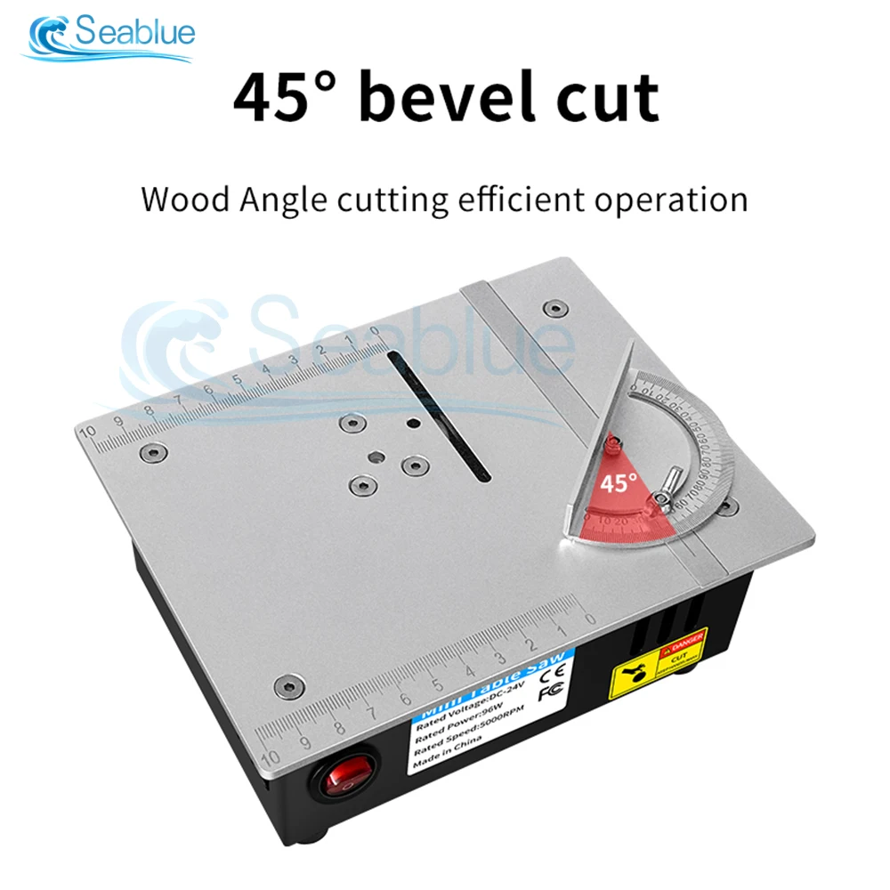 Mini Table Saw Multifuncional Woodworking Cutting Saw Home Portable Precision Table Saws for Crafts Wood Metal Plastic Cutting