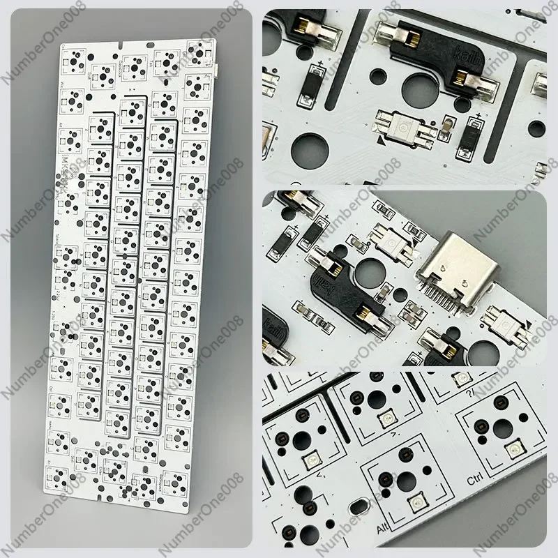 PCB Custom GH60 61 Key Mechanical Axis Single-mode PCB Hot Swap