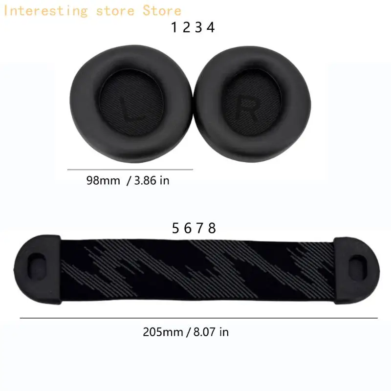 Protein Leder Ohrpolster Stirnband Für AW520H AW720H AW725H Kopfhörer Ohrpolster, Headsets Ohr Kissen Reparatur Teile 55KC – Detail 6