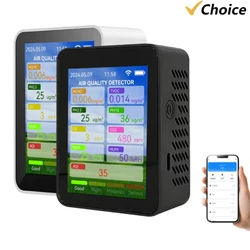 9in1Tuya WiFi Air Quality Meter Household HCHO TVOC Carbon Monoxide CO2 PM2.5 PM10 Tester Portable Temperature Humidity Detector