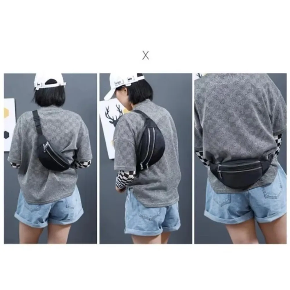 Outdoor Sport Bag Nylon Waist Bag Casual Multi-layer Crossbody Bag Waterproof Sling Purse for Traveling
