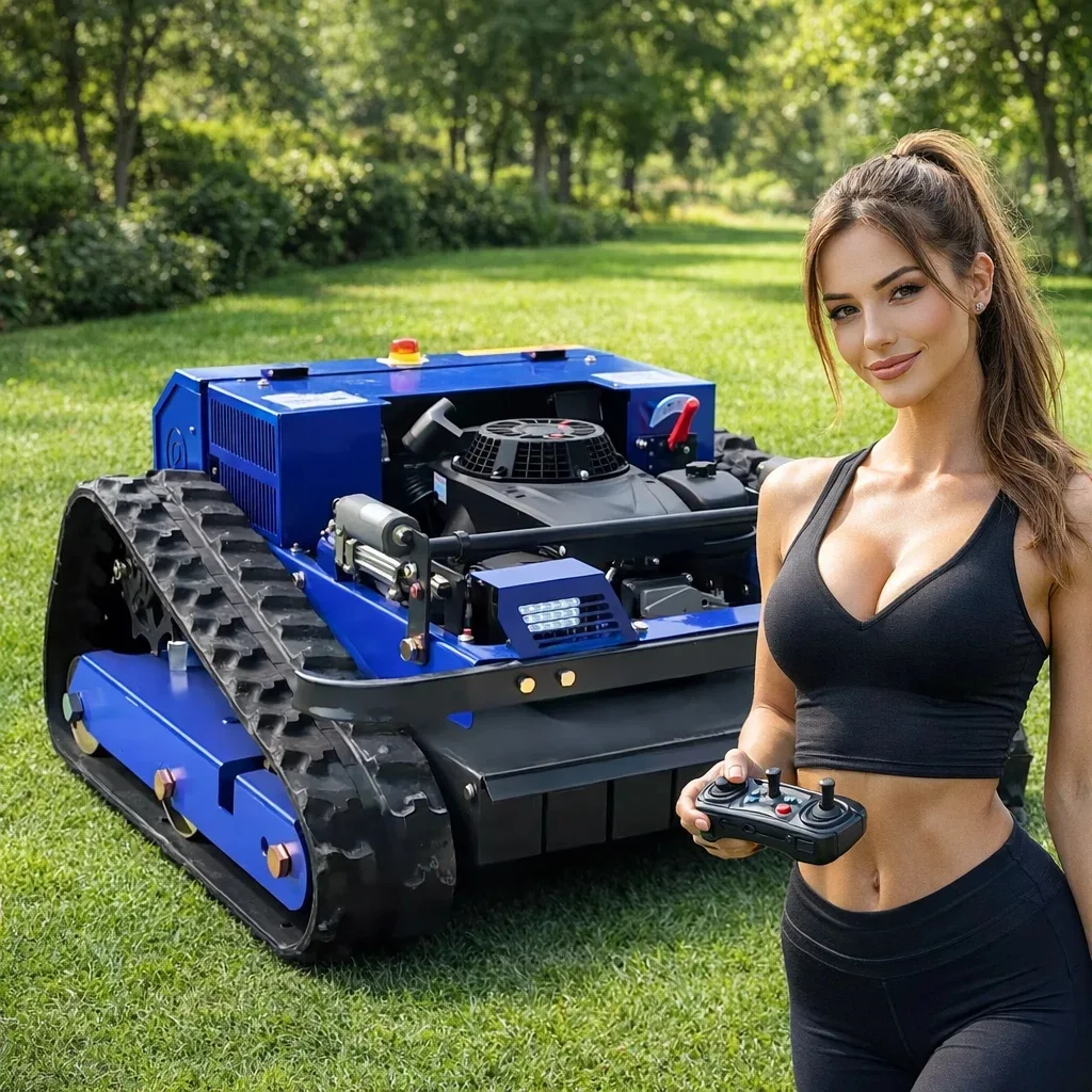 

Customized E-Start Remote Controlled Lawn Mower Factory Direct Loncin Engine Highpower Beauty Sales For Parks Gardens Farms